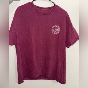 Puppie Love Maroon Campfire Graphic T-Shirt